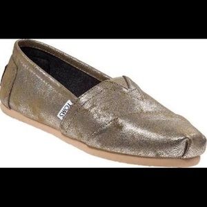 Brand new Toms. Brass metallic