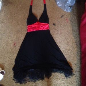 A beautiful black and red dancing dress