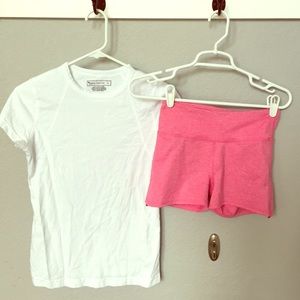 Lowered for @bechendry Fabletics workout shorts