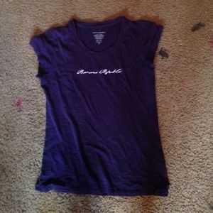 Banana republic purple see through t shirt.