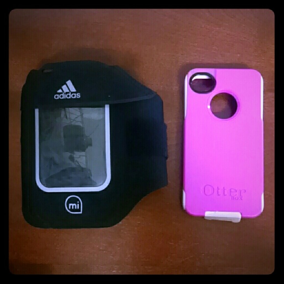 iPhone 4s Otter Box case & Adidas workout case