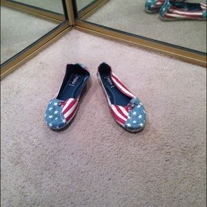 American flag Mad Love flats