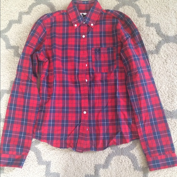 Gilly hicks plaid button down