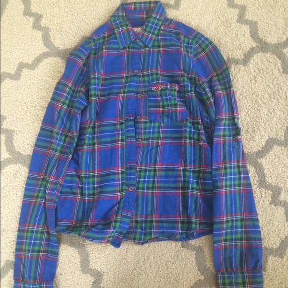 Hollister plaid button down