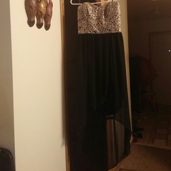 Rose Gold and black dress