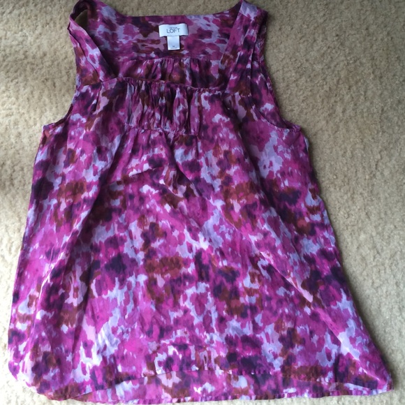 LOFT ANN TAYLOR shirt very summery Medium
