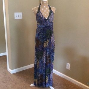 Halter style long dress, size L