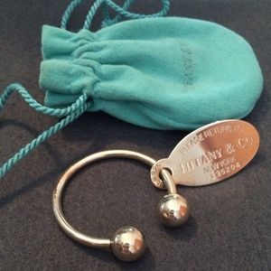 Tiffany & Co. Oval Tag Key Ring