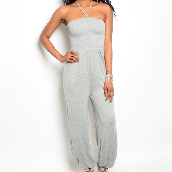Cute Gray Jumpsuit