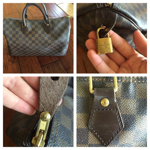 Authentic  Louis Vuitton speedy 35 in damier ebene