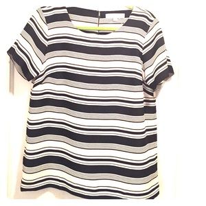 Loft striped short sleeve top