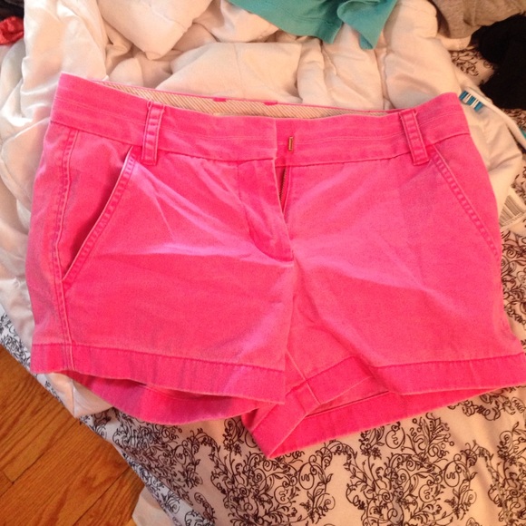 Pink j crew shorts