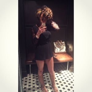 Lace long sleeve Romper