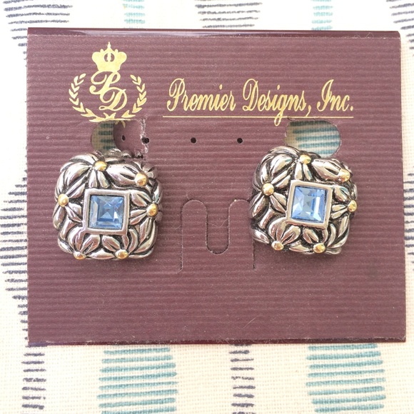 Vintage Premier Designs Clip Earrings