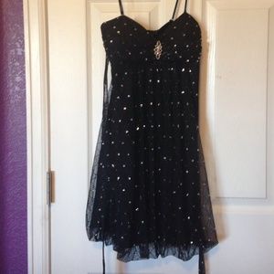 This is a B. Darling dress color blck with glitter