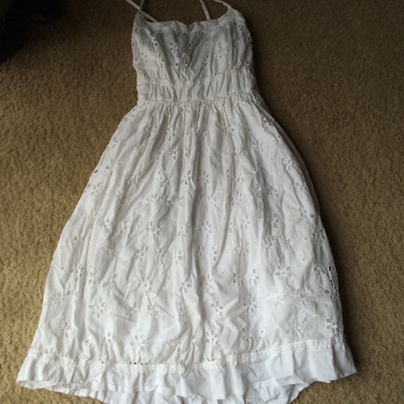 Forever white eyelet dress medium
