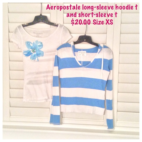 Aeropostale long sleeve hoodie and t-shirt