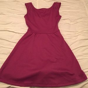 Purple dress with cut out back