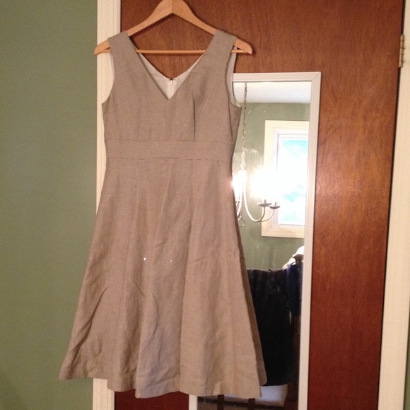 Brown stripped dress