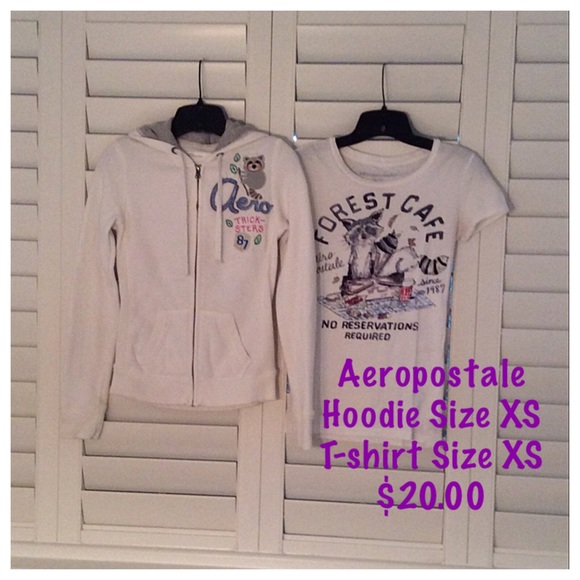 Aeropostale hoodie and t-shirt
