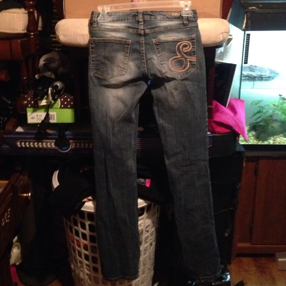 South Pole faded blue boot cut jeans
