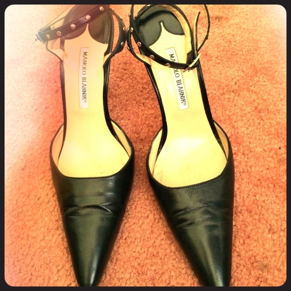 PRICE REDUCTION Manolo Blahnik ankle strap heels