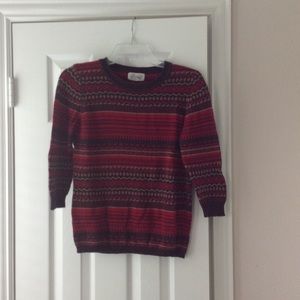 Forever 21 women's sweater red and brown M