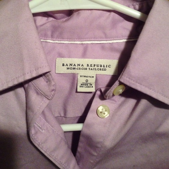 Banana republic lavender button up