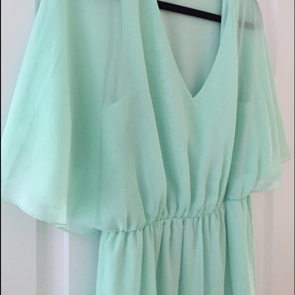 ✨mint chiffon mini dress✨ - Picture 2 of 4