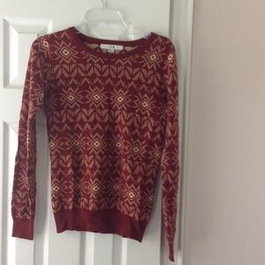 Forever 21 women's Sweater red and cream S