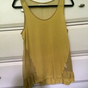 Madewell Mustard Tank