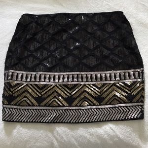 Express Sequin Skirt