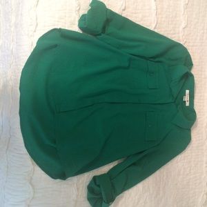 emerald green long sleeve shirt