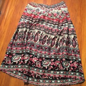 Heritage Rose patterned skirt