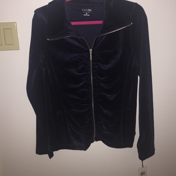 Calvin Klein Velour Zip up