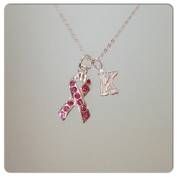 Swarovski Awareness Ribbon Necklace - Pink