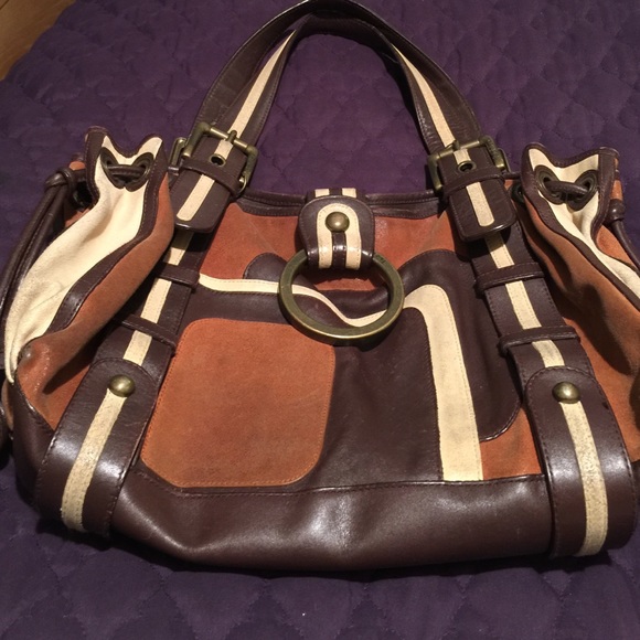 Color block Isabella Fiore handbag. - Picture 1 of 3