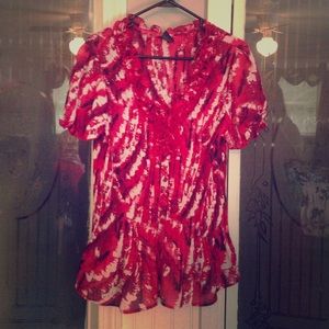 Red GEORGE blouse