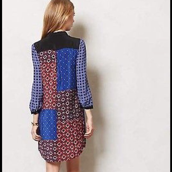 ANTHROPOLOGIE MOULINETTE SOEURS DRESS M RESERVED - Picture 2 of 4