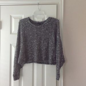 Forever 21 women's sweater black gray white S