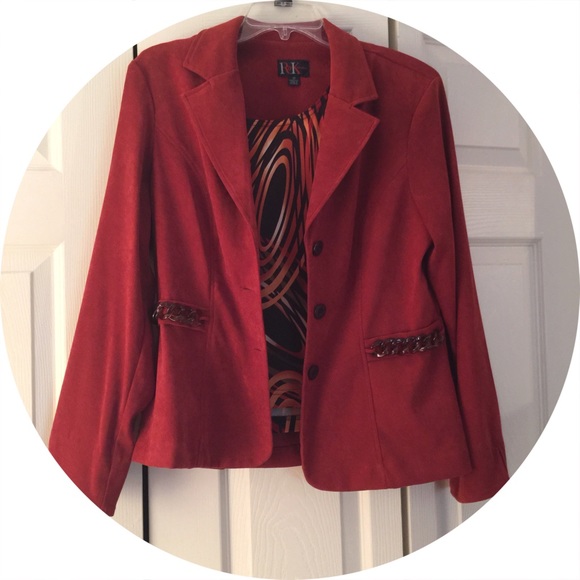 -Burgundy Jacket & Matching Tank-