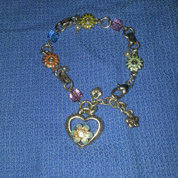 Brighton Orchard bracelet with enamel flowers