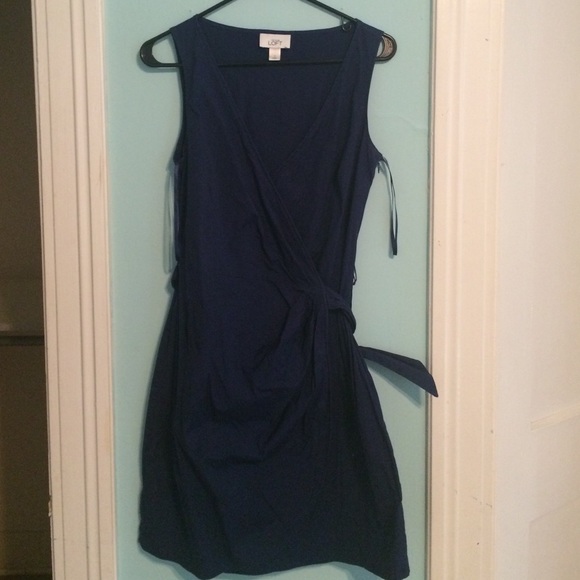 Blue Loft wrap dress