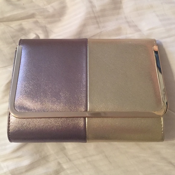 Francesca's Collections Handbags - Cute Mettalic Clutch NWT