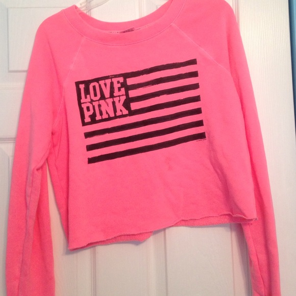 PINK Victoria's Secret Tops - PINK hoodless sweatshirt