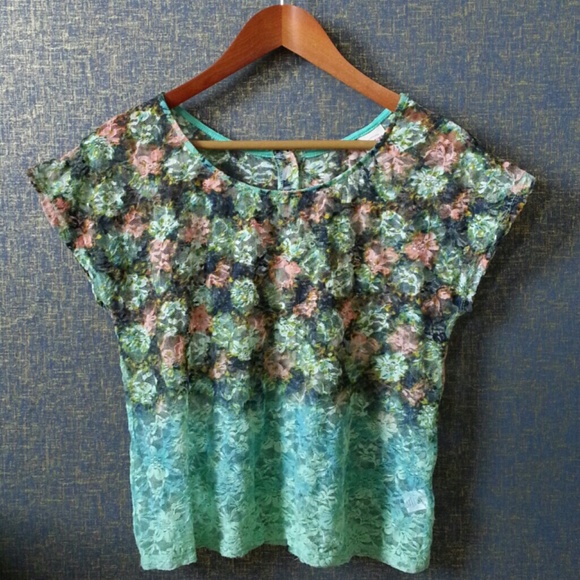 Mossimo Supply Co. Tops - Multicolored Lace Top