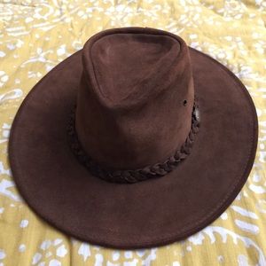 Suede wide brimmed Henschel Hat Co. hat