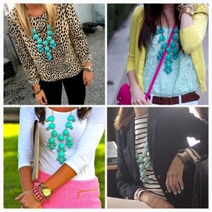 J. Crew Mint bubble necklace Brand New