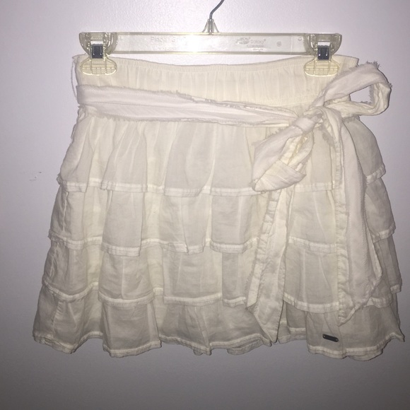 White Ruffle Skirt