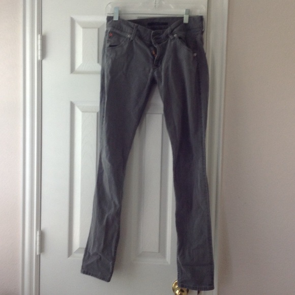Hudson women's gray jeans Collin 27